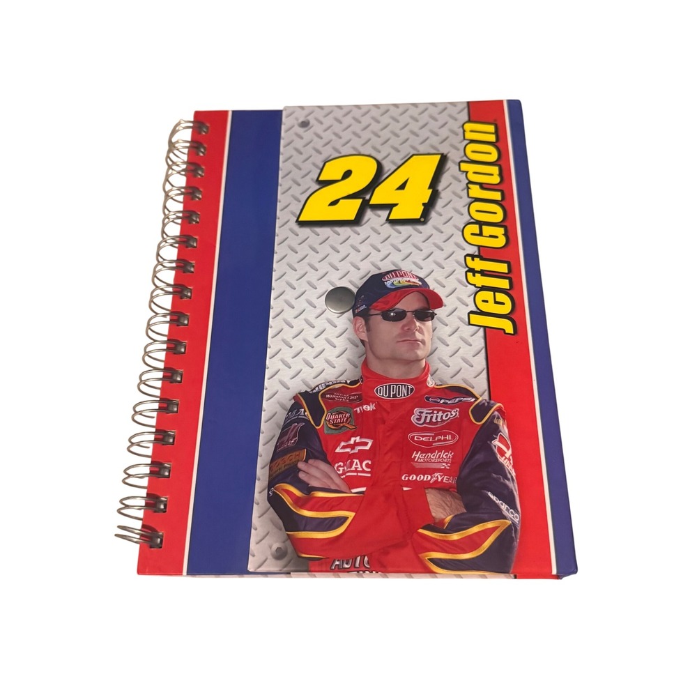 Jeff Gordon #24 NASCAR Spiral Notebook Collectible Vintage Racing Memorabilia
